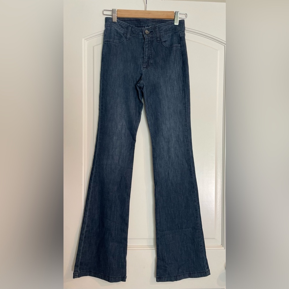 Splendid Dark Indigo Flare Jeans Size 25 Tall